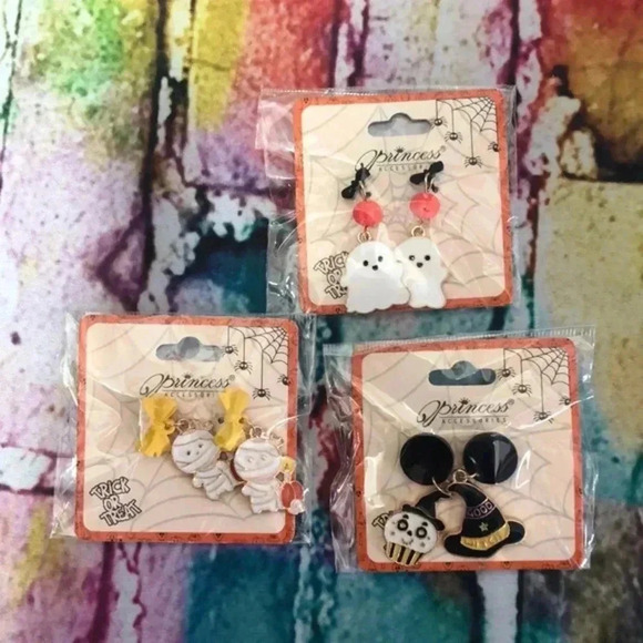 Halloween earrings 3 pair‎ lot - Picture 1 of 5